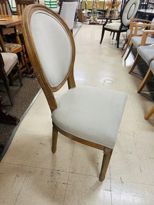 Gray Tiger Print Coin Back Dining Chairs (Set of 6)