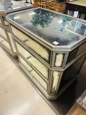 Restoration Hardware 1930s Mirrored Nightstands (pair) 31x20x30