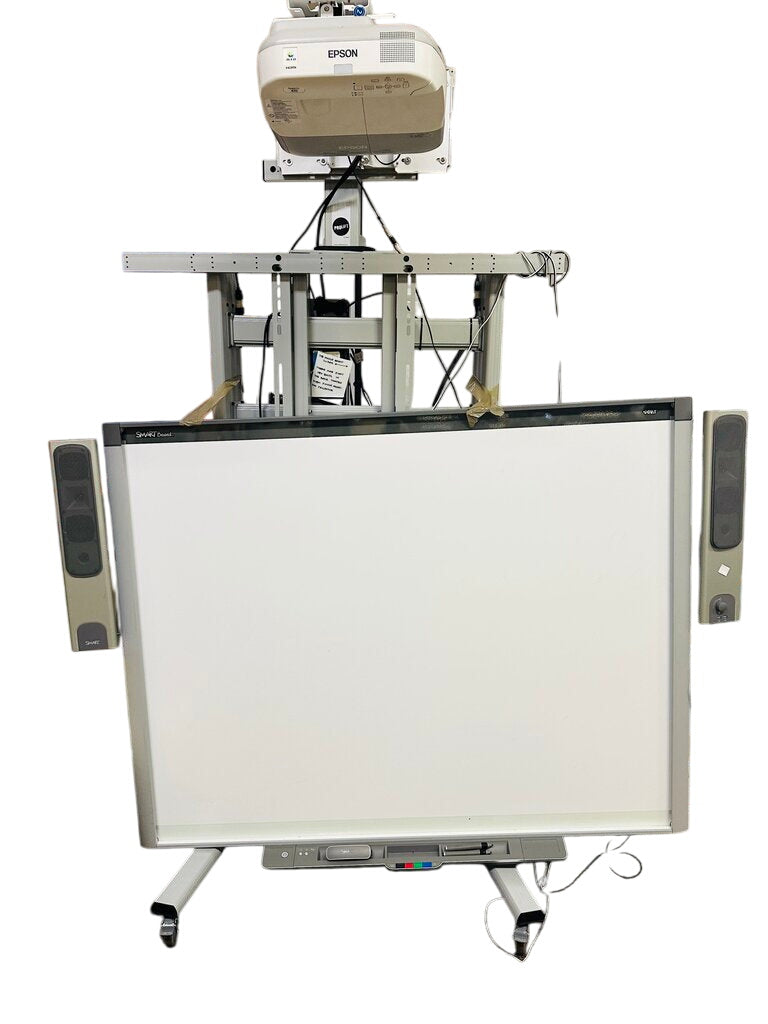 Multi-Touch SBX880 77" Interactive Smart Board (Smart Technologies) with Lenovo Laptop + Epson HDMI Powerlite 470 short throw projector. by Miss Daisy's Consignment & Auction House