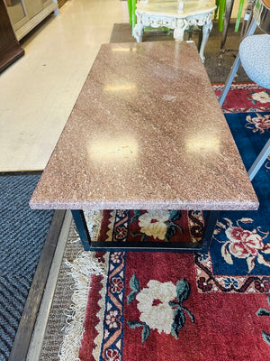 Rose Marble Top Coffee Table 19x45x15