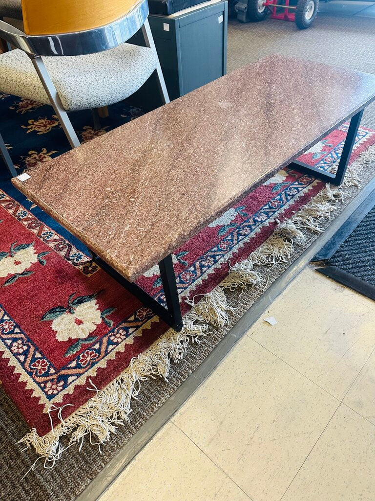 Rose Marble Top Coffee Table 19x45x15