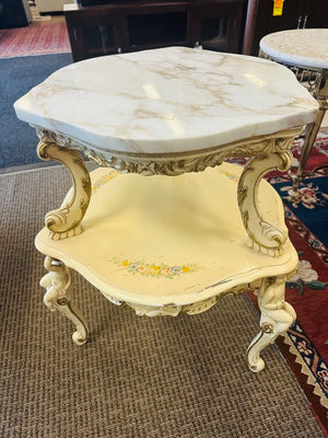 Italian Baroque Style Marble Top Stand 20x29