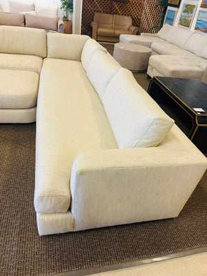 Maiden Home Varick L Shape Sectional Sofa + Ottoman Orig. $11,000 (148x123)