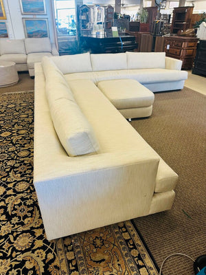 Maiden Home Varick L Shape Sectional Sofa + Ottoman Orig. $11,000 (148x123)