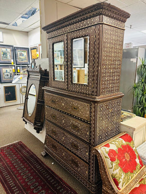 Bone Inlay Armoire 46x21x84