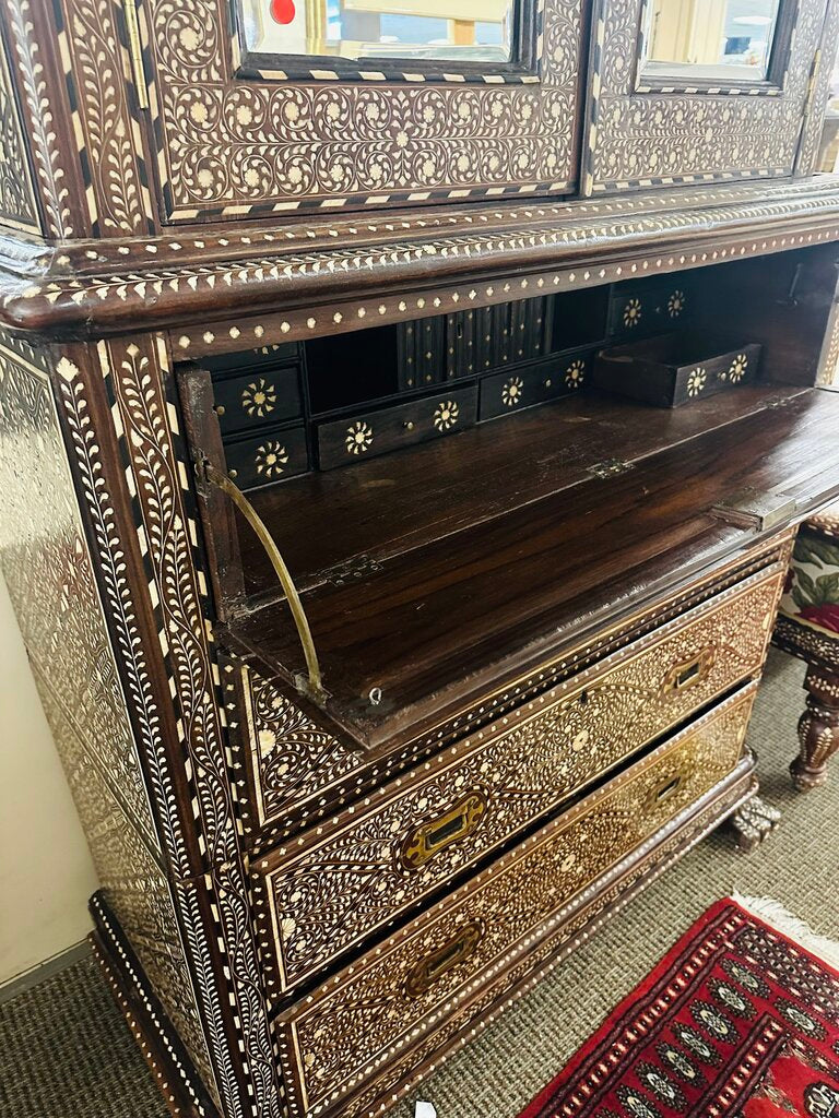 Bone Inlay Armoire 46x21x84