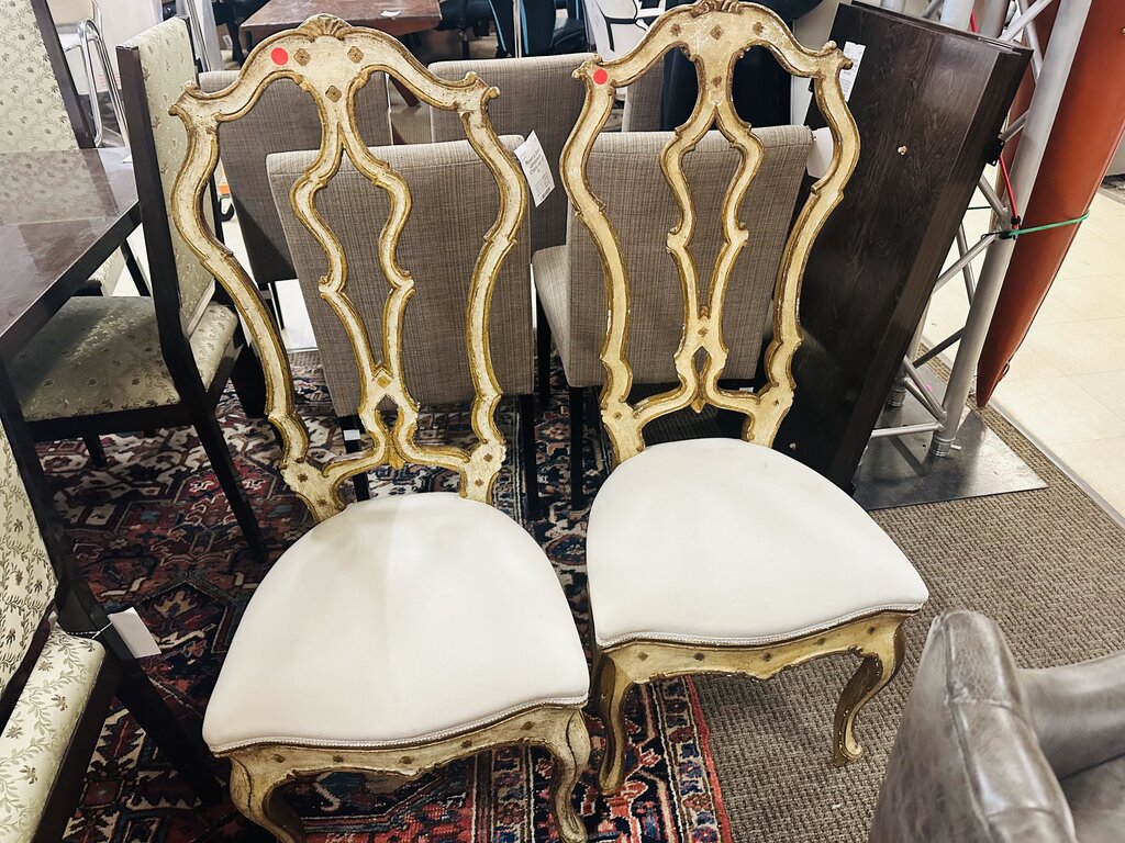Vintage Italian Rococo Style Chairs (pair)