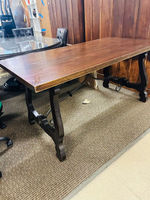 Spanish Dining Table w/ Lyre Legs 31x63x30