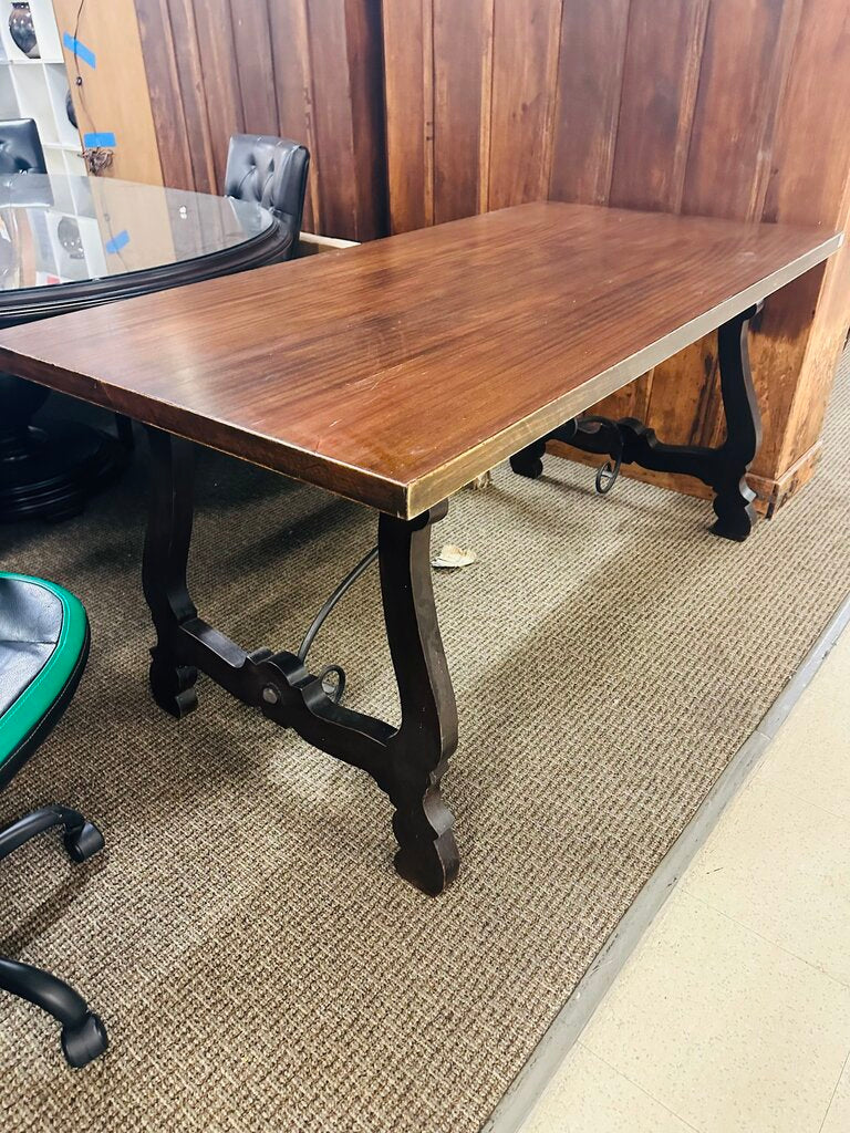 Spanish Dining Table w/ Lyre Legs 31x63x30