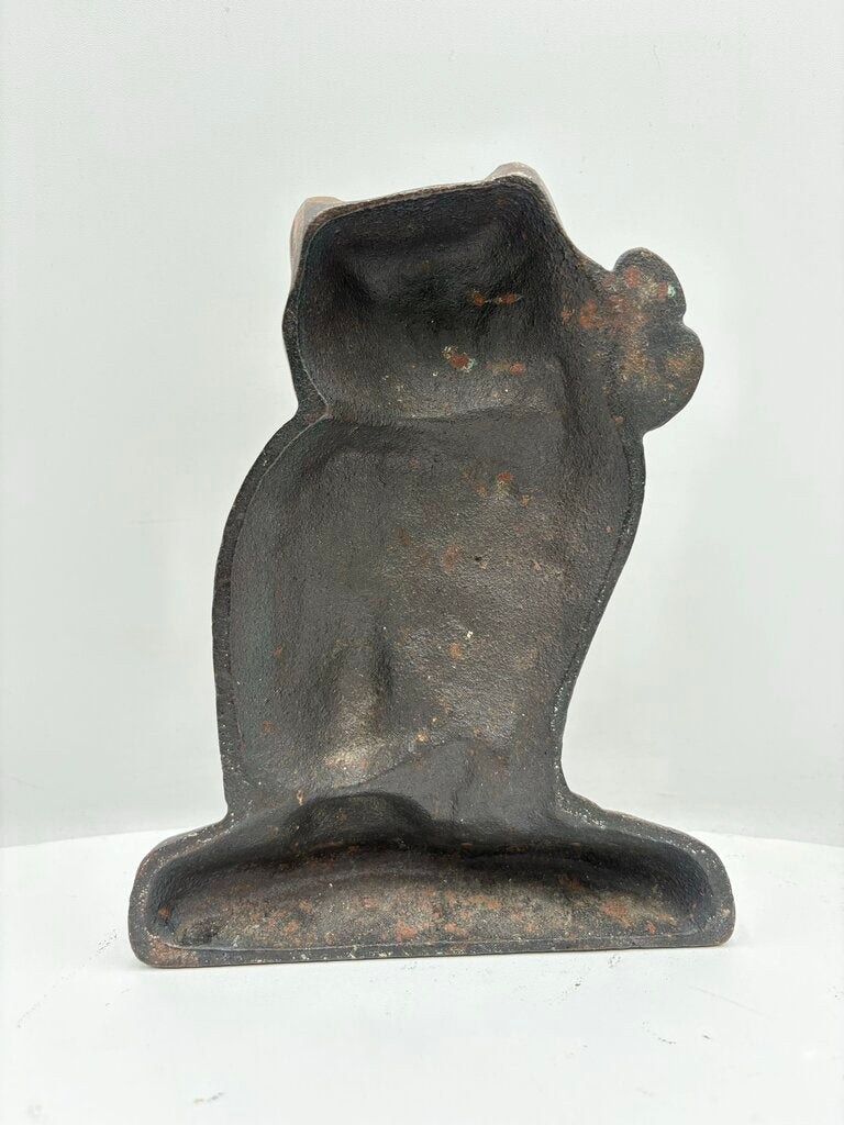 Cast Brass Cat Door Stop 7"