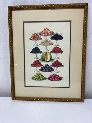 Mrs. Beeton's Cookery Book "Fruit" 1861 Replica Print