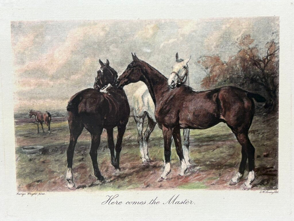 Bombay Co. George Wright "Here Comes the Master" Open Edition Print