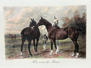 Bombay Co. George Wright "Here Comes the Master" Open Edition Print