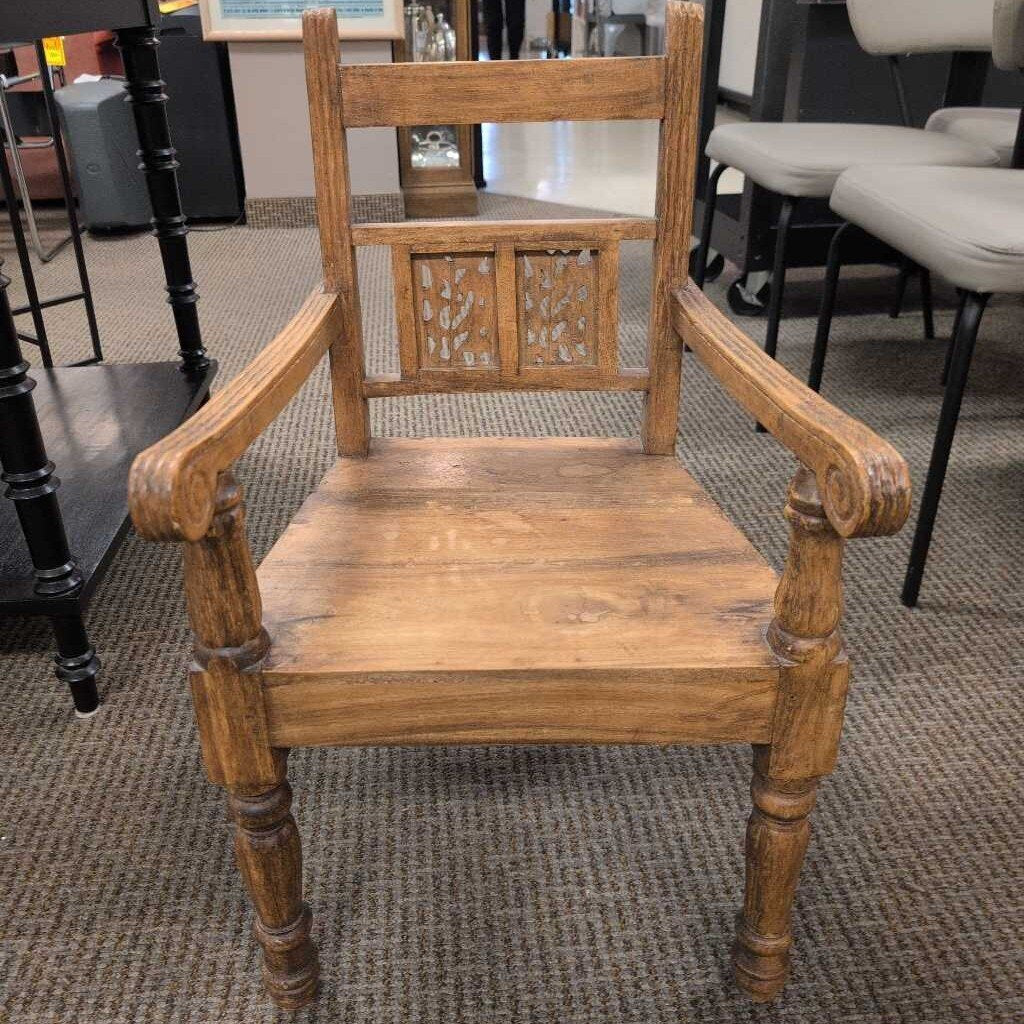 Antique Children's Wooden Chair by Miss Daisy's Consignment & Auction House