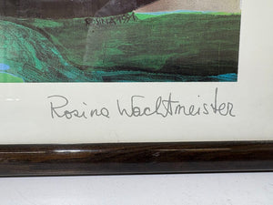 Rosina Wachtmeister Resting Black Cat 1997 Open Edition Litho
