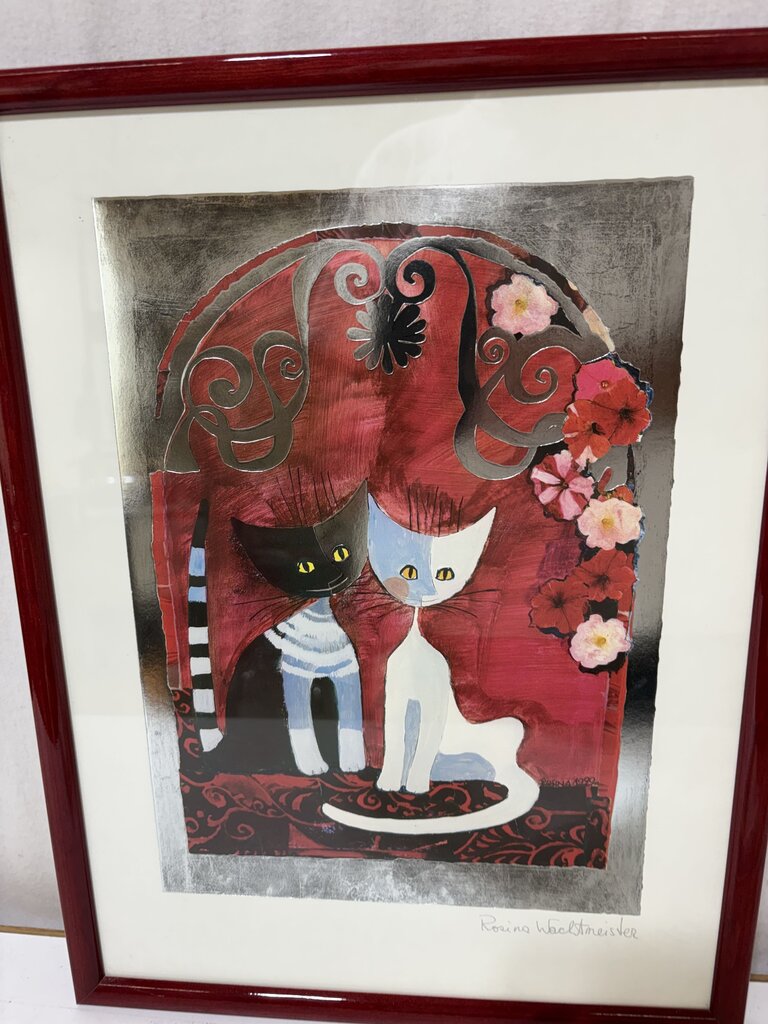 Rosina Wachtmeister Two Cats 1990 Open Edition Litho