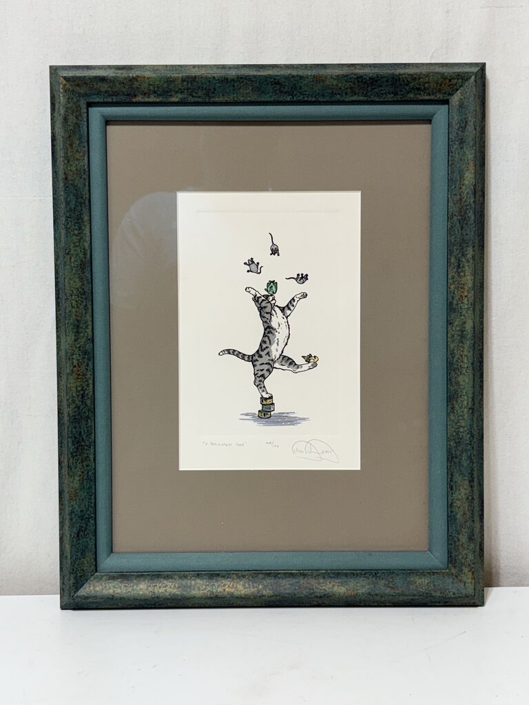 Alicia Austin "A Balanced Diet" #44/120 1985 Rare Colored Litho Signed in Pencil