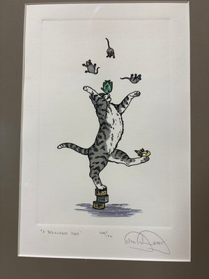 Alicia Austin "A Balanced Diet" #44/120 1985 Rare Colored Litho Signed in Pencil