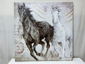 Dorothy Valmaison "Two Horses" Giclee Canvas Art Print