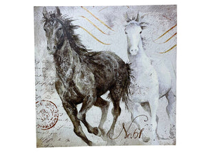 Dorothy Valmaison "Two Horses" Giclee Canvas Art Print