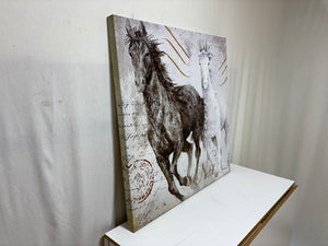 Dorothy Valmaison "Two Horses" Giclee Canvas Art Print