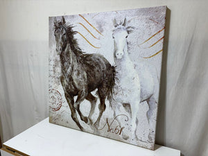 Dorothy Valmaison "Two Horses" Giclee Canvas Art Print