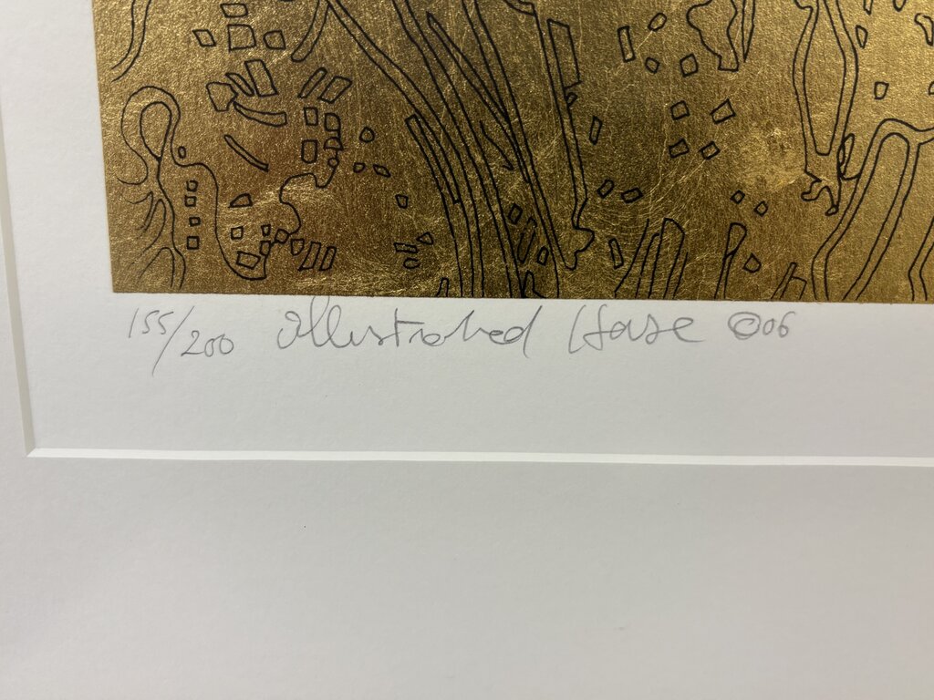 Guillaume Azoulay "The Illustrated Horse" 06' #155/200 Signed Gold Leaf Serigraph