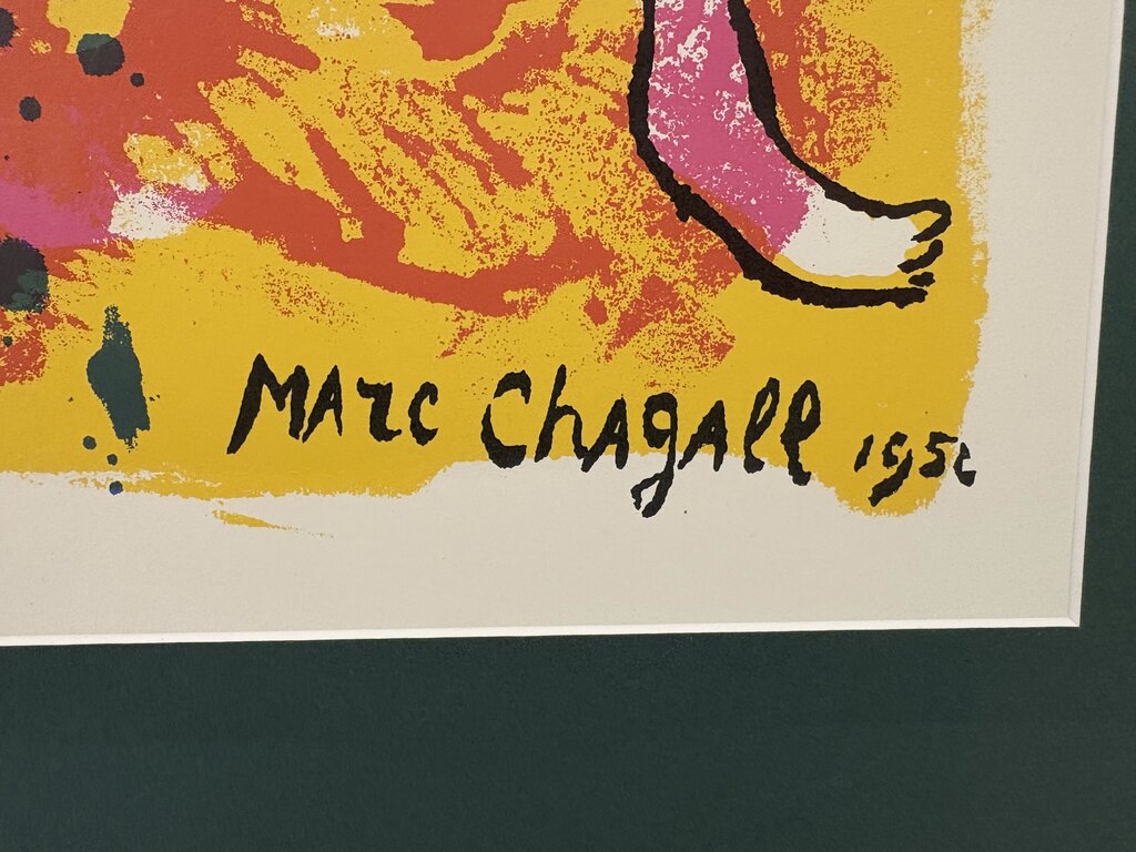 Marc Chagall " Woman with a Goat" Open Edition Serigraph Print