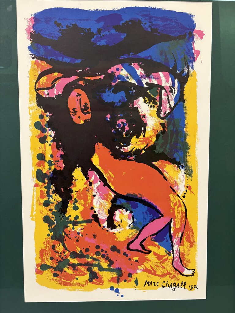 Marc Chagall " Woman with a Goat" Open Edition Serigraph Print