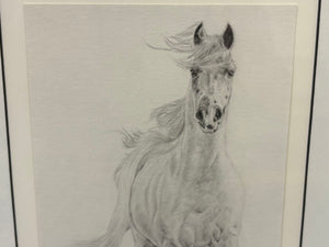 Lydia Kiernan "Study in Movement" Pencil Sketch Litho Print