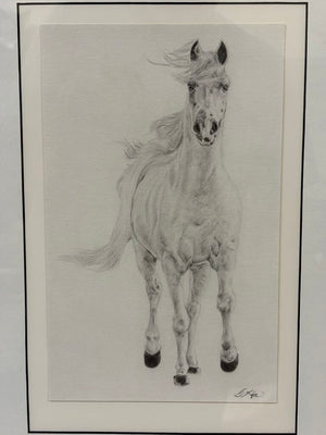 Lydia Kiernan "Study in Movement" Pencil Sketch Litho Print