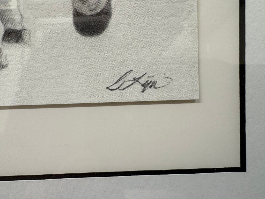 Lydia Kiernan "Study in Movement" Pencil Sketch Litho Print