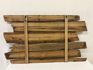Reclaimed Wood & Wrought Iron Tube Bird & Branch Wall Art
