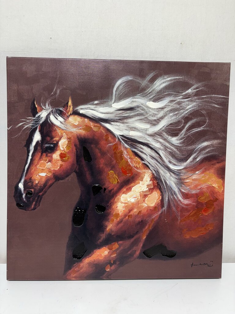 Canvas Art The War Horse Giclee Hand Accented Print