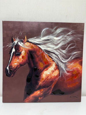 Canvas Art The War Horse Giclee Hand Accented Print