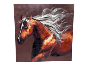 Canvas Art The War Horse Giclee Hand Accented Print