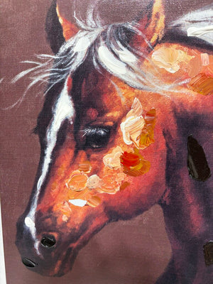 Canvas Art The War Horse Giclee Hand Accented Print