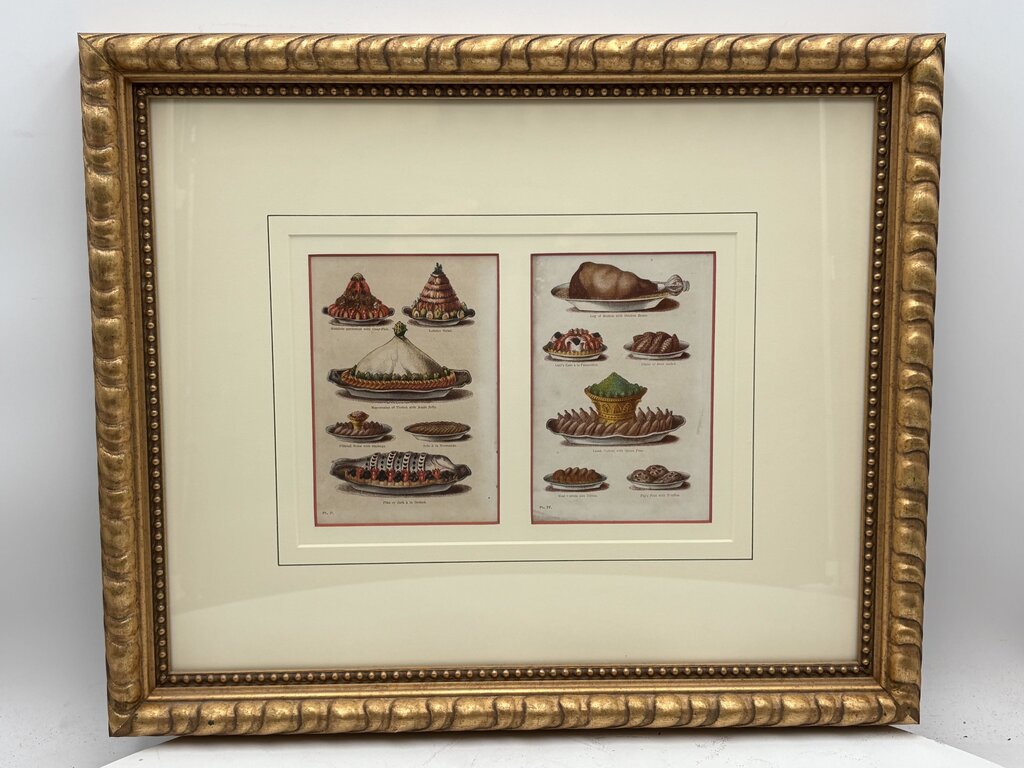 19th C. Mrs. Beeton's Cookery Book Pages "Pt. 11 & Pl. IV" 1861