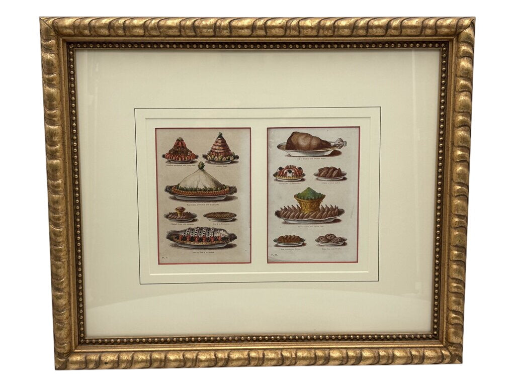 19th C. Mrs. Beeton's Cookery Book Pages "Pt. 11 & Pl. IV" 1861