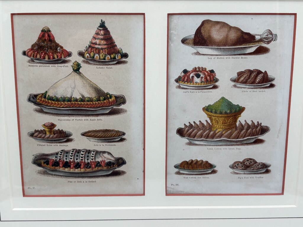 19th C. Mrs. Beeton's Cookery Book Pages "Pt. 11 & Pl. IV" 1861