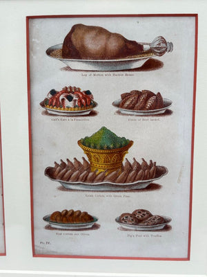 19th C. Mrs. Beeton's Cookery Book Pages "Pt. 11 & Pl. IV" 1861