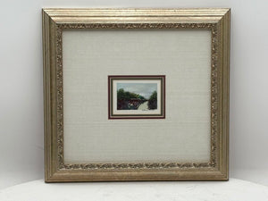 Christopher Chase Mini Watercolor Landscape Signed