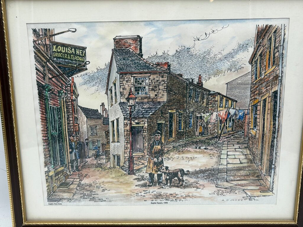 A.P. Jones Print "Baptist Square 1898" for Keighley News Series Copy