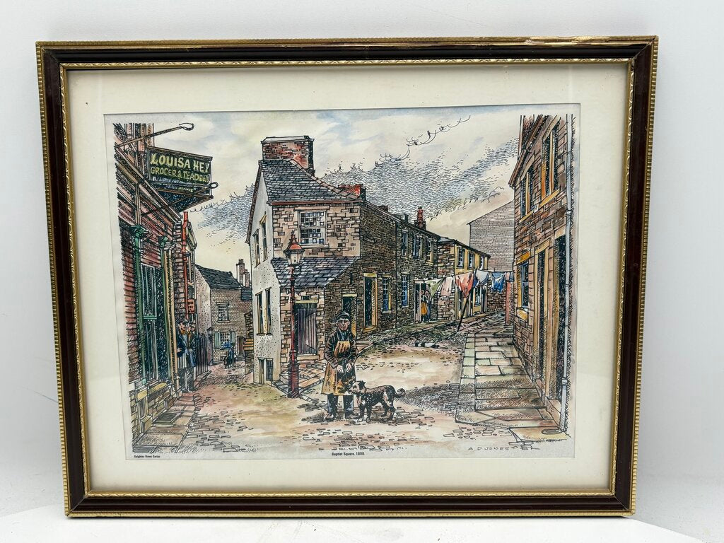 A.P. Jones Print "Baptist Square 1898" for Keighley News Series Copy