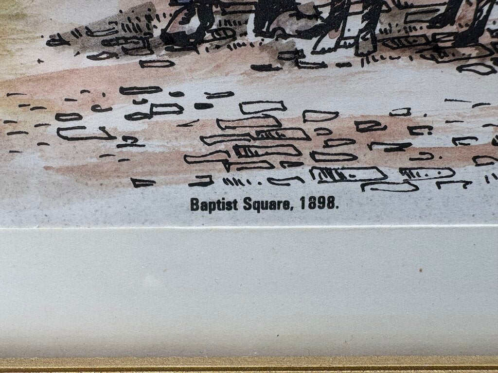 A.P. Jones Print "Baptist Square 1898" for Keighley News Series Copy