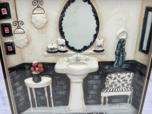 Bed Bath & Beyond LoriLynn Simms "Elegant Bath" Decorative Art