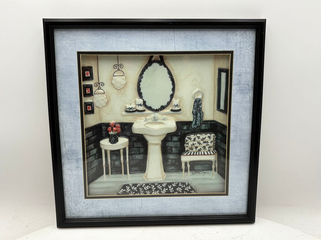 Bed Bath & Beyond LoriLynn Simms "Elegant Bath" Decorative Art