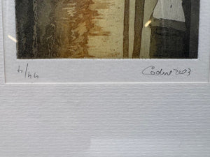 Paolo Baruffaldi aka Cadore #4/44 2003 " Venezia rio Ognissanti" Colored Etching