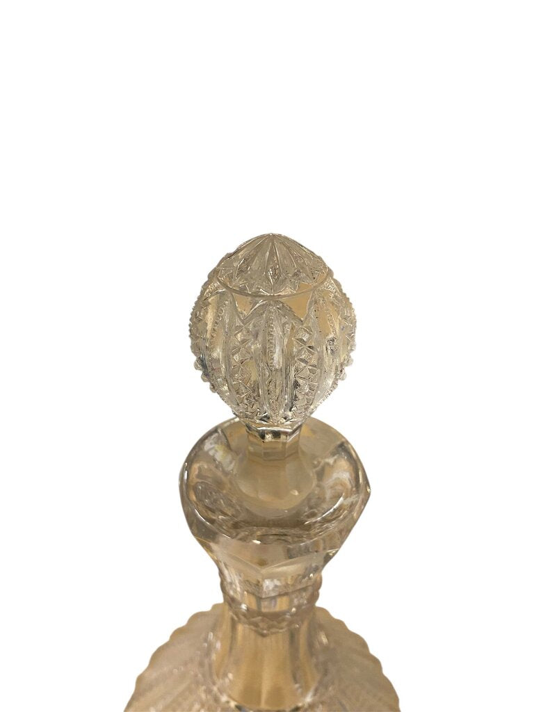 Duncan & Miller "Mardi Gras" Pressed Glass Decanter