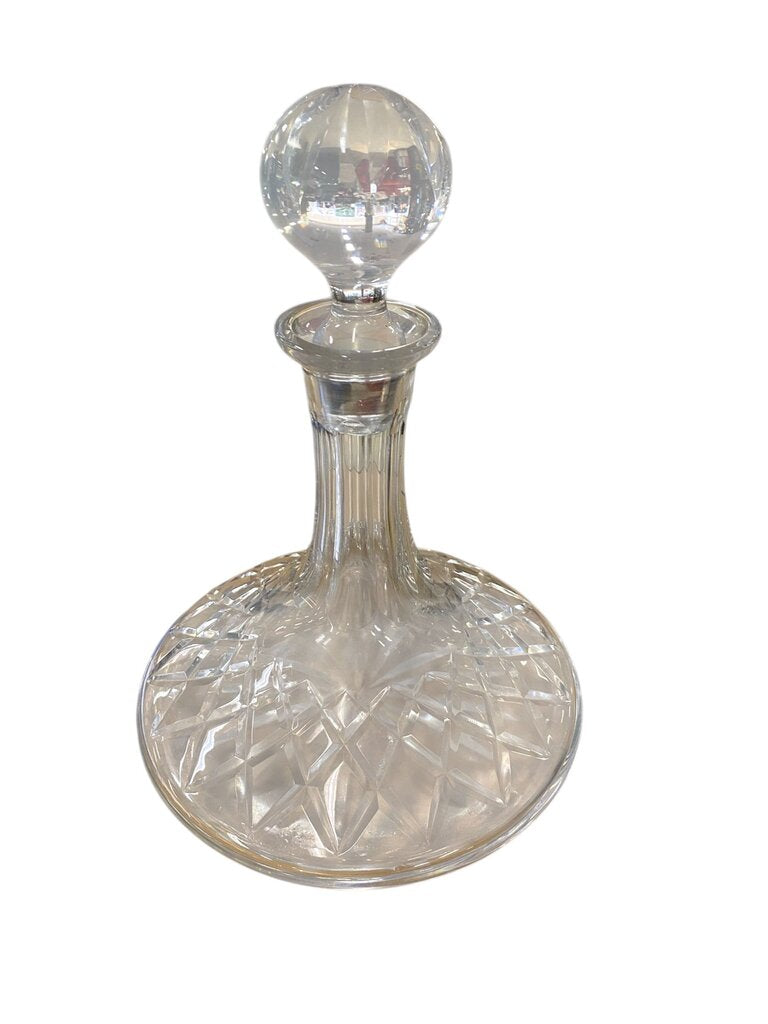 Cut Glass Ship's Decanter (minor damage to stopper)